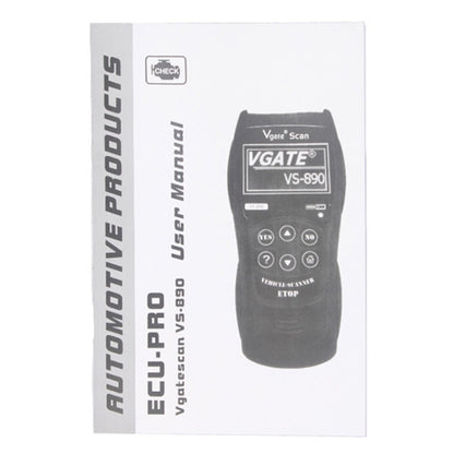 Vgate VS890 Professional Diagnostic Code Scanner Tool, Supported Multi Languages - Code Readers & Scan Tools by Vgate | Online Shopping South Africa | PMC Jewellery | Buy Now Pay Later Mobicred