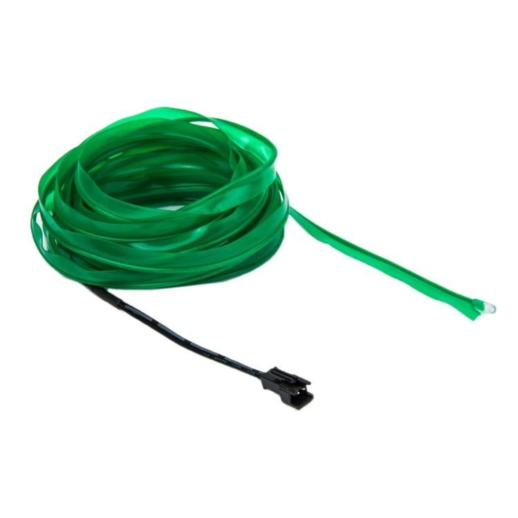 EL Cold Green Light Waterproof Flat Flexible Car Strip Light with Driver for Car Decoration, Length: 5m(Green) - free shipping - PMC TechLife - Order now!