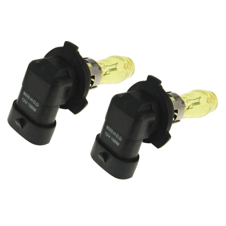 2 X 9005 HOD Halogen Bulbs 12V 100W 2400 LM 3500K Yellow Light Headlights - Halogen Lights by PMC TechLife | Online Shopping South Africa | PMC TechLife