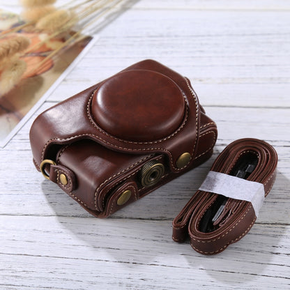 Retro Style PU Leather Camera Case Bag with Strap for Sony RX100 M3 / M4 / M5(Coffee) - Leather Bag by PMC Jewellery | Online Shopping South Africa | PMC Jewellery