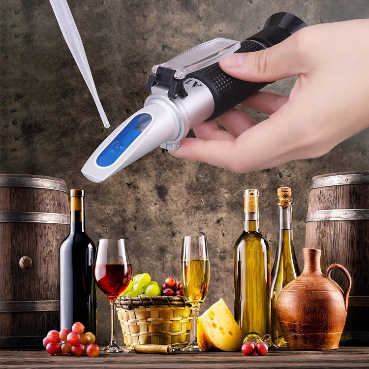 HB-113ATC Brix Hand-Held ATC Refractometer(Black) - Digital Refractometer by PMC TechLife | Online Shopping South Africa | PMC TechLife | Buy Now Pay Later Mobicred