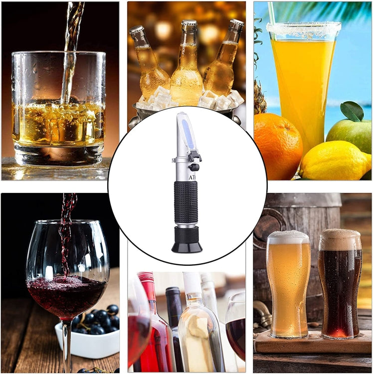 HB-113ATC Brix Hand-Held ATC Refractometer(Black) - Digital Refractometer by PMC TechLife | Online Shopping South Africa | PMC TechLife | Buy Now Pay Later Mobicred