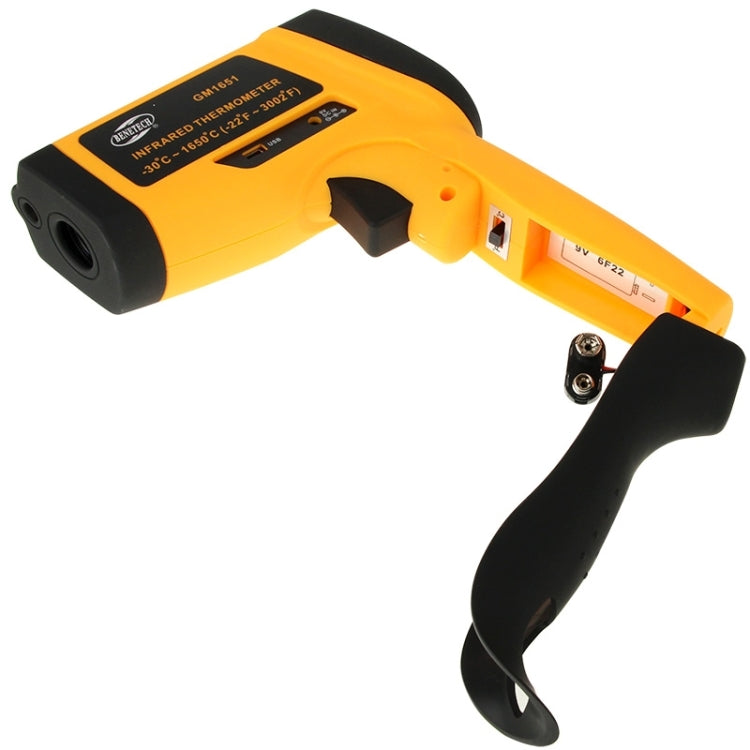 BENETECH GM1651 USB Digital Display Temperature Gun Handheld Infrared IR Thermometer, Measure Range: -30~1650C - free shipping - PMC TechLife - Order now!