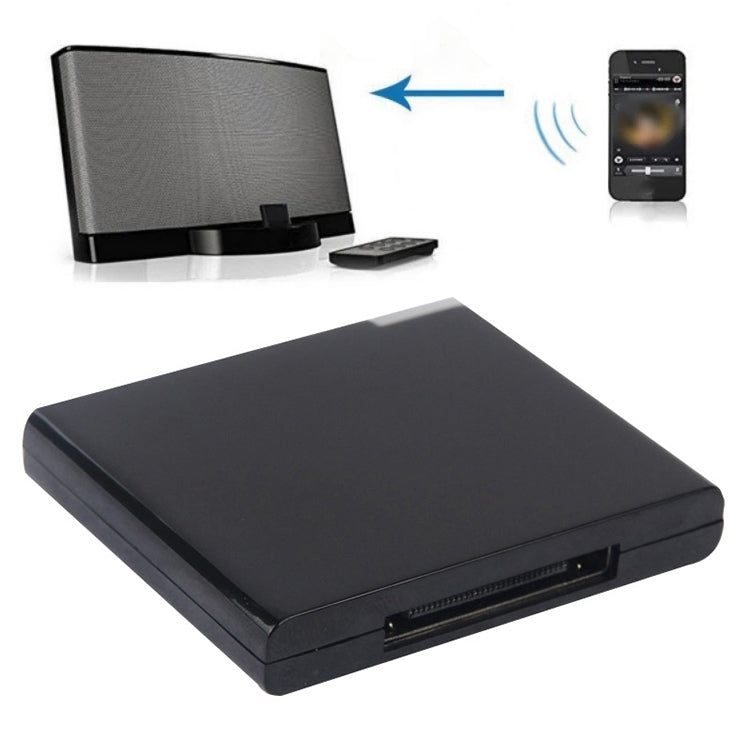 Wireless Bluetooth Music Receiver For iPhone 4 & 4S / (iPad 3) / iPad 2 / iPod  / Any Bluetooth Device(Black) - Audio Receiver Transmitter by PMC TechLife | Online Shopping South Africa | PMC TechLife | Buy Now Pay Later Mobicred