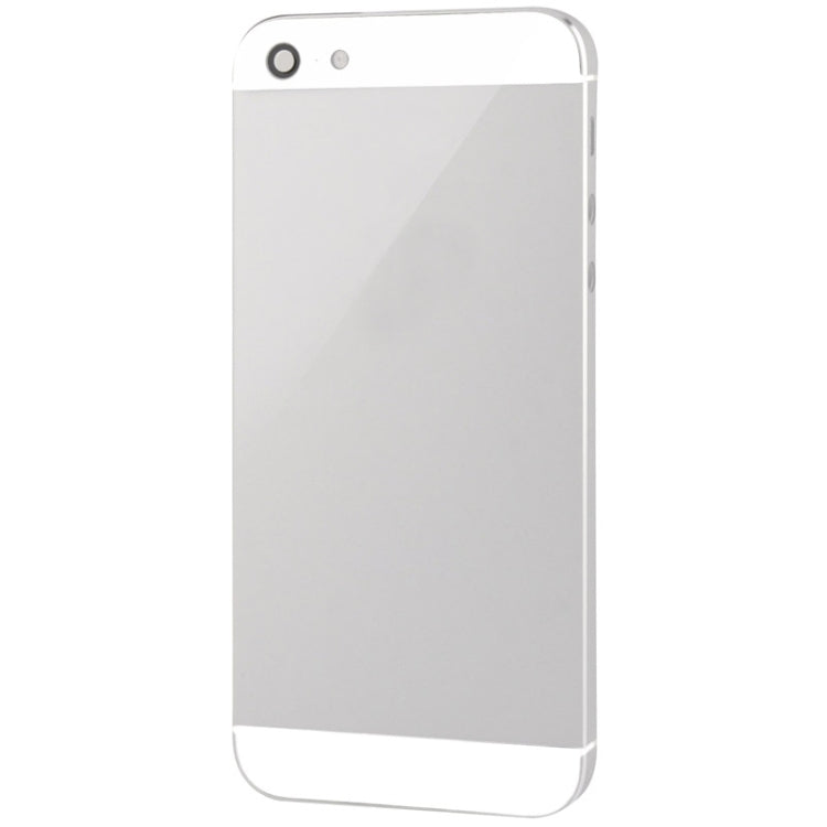 Full Housing Alloy Back Cover for iPhone 5(White) - iPhone 5 Parts by PMC Jewellery | Online Shopping South Africa | PMC Jewellery