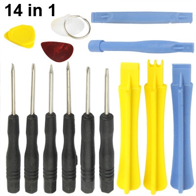 14 in 1 (Screwdrivers + Plastic Opening Tools) Professional Premium Precision Phone Disassembly Tool - Tool Kits by PMC TechLife | Online Shopping South Africa | PMC TechLife