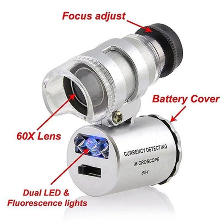 65X Zoom Digital Mobile Phone Microscope Magnifier with LED Light & Clip for Galaxy Note III / N9000 / i9500 / iPhone 5 & 5S & 5C - Telescope & Microscope by PMC Jewellery | Online Shopping South Africa | PMC Jewellery