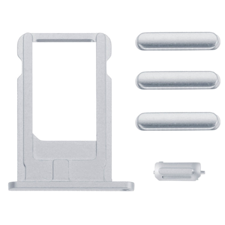 5 in 1 for iPhone 6 (Back Cover + Card Tray + Volume Control Key + Power Button + Mute Switch Vibrator Key) Full Assembly Housing Cover(Silver) - iPhone 6/6 Plus Parts by PMC TechLife | Online Shopping South Africa | PMC TechLife