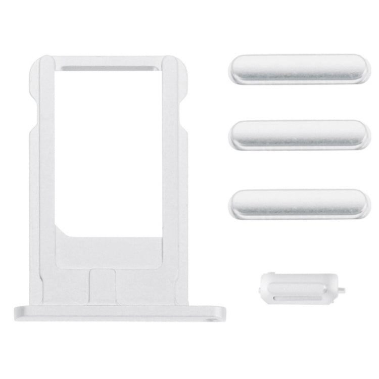 Card Tray & Volume Control Key & Screen Lock Key & Mute Switch Vibrator Key Kit for iPhone 6 (Platinum) - iPhone 6/6 Plus Parts by PMC TechLife | Online Shopping South Africa | PMC TechLife
