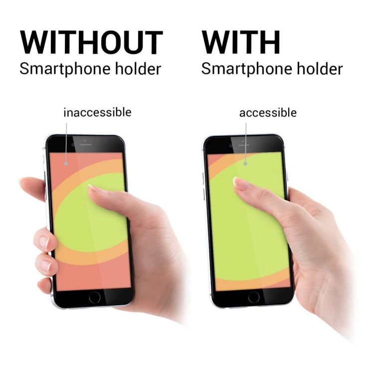 Finger Grip Phone Holder for iPhone, Galaxy, Sony, Lenovo, HTC, Huawei, and other Smartphones(Silver) - Ring Holder by PMC TechLife | Online Shopping South Africa | PMC TechLife