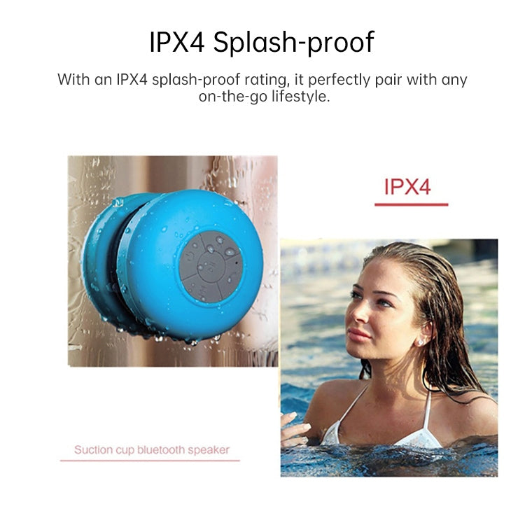 BTS-06 Mini Waterproof IPX4 Bluetooth V2.1 Speaker, Support Handfree Function(White) - Waterproof Speaker by PMC TechLife | Online Shopping South Africa | PMC TechLife