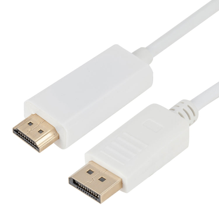 DisplayPort Male to HDMI Male Adapter Cable, Length: 1.8m(White) -  by PMC Jewellery | Online Shopping South Africa | PMC Jewellery