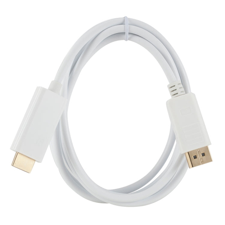 DisplayPort Male to HDMI Male Adapter Cable, Length: 1.8m(White) -  by PMC TechLife | Online Shopping South Africa | PMC TechLife