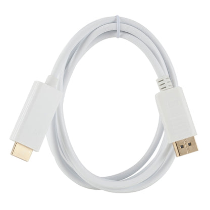 DisplayPort Male to HDMI Male Adapter Cable, Length: 1.8m(White) -  by PMC Jewellery | Online Shopping South Africa | PMC Jewellery