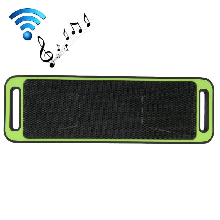 Portable Stereo Wireless Bluetooth Music Speaker, Support Hands-free Answer Phone & FM Radio & TF Card, For iPhone, Galaxy, Sony, Lenovo, HTC, Huawei, Google, LG, Xiaomi, other Smartphones(Green) - Desktop Speaker by PMC Jewellery | Online Shopping South Africa | PMC Jewellery