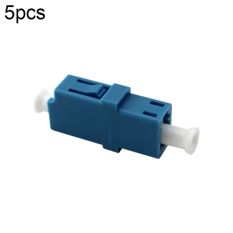 5pcs LC-LC Single-Mode Simplex Fiber Flange / Connector / Adapter / Lotus Root Device(Blue) - free shipping - PMC TechLife - Order now!