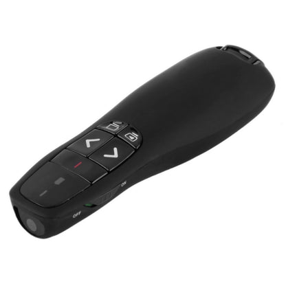 Multimedia Presenter with Laser Pointer & USB Receiver for Projector / PC / Laptop, Control Distance: 15m (R400)(Black) -  by PMC Jewellery | Online Shopping South Africa | PMC Jewellery