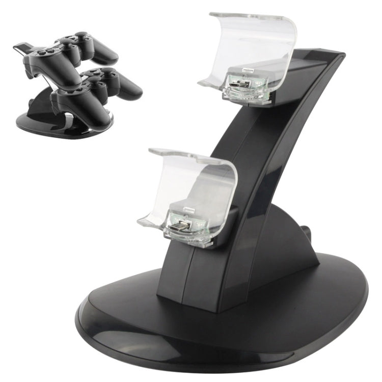 2 x USB Charging Dock Station Stand / Controller Charging Stand for PS4(Black) - Charger & Power by PMC TechLife | Online Shopping South Africa | PMC TechLife