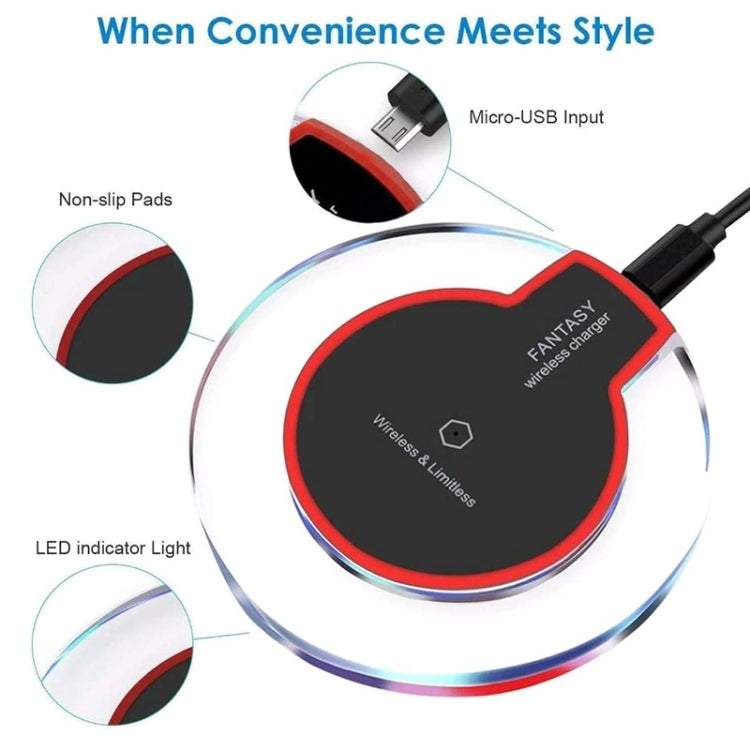 FANTASY QI Standard Wireless Charger(Black) - Wireless Charger by PMC TechLife | Online Shopping South Africa | PMC TechLife