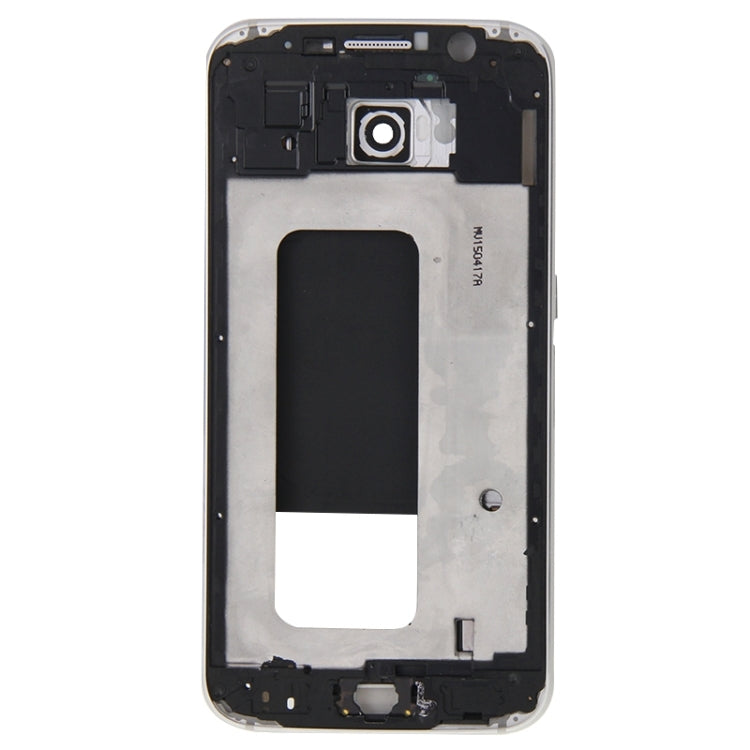 For Galaxy S6 / G920F Full Housing Cover (Front Housing LCD Frame Bezel Plate + Back Plate Housing Camera Lens Panel ) (White) - Frame Bezel Plate by PMC Jewellery | Online Shopping South Africa | PMC Jewellery