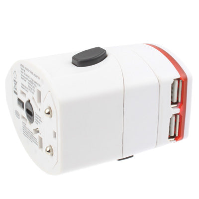 Plug Adapter, World Travel Adapter 2 & USB Charger - International Plug Adaptor by PMC TechLife | Online Shopping South Africa | PMC TechLife