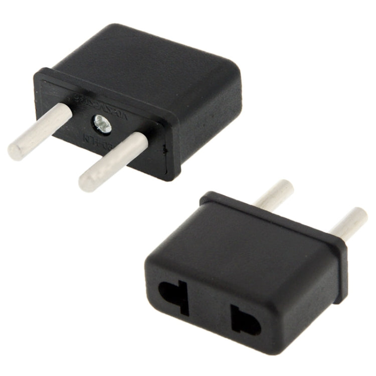 US / AU Plug to EU Plug AC Wall Universal Travel Power Socket Plug Adaptor(Black) - Plug Adaptor by PMC TechLife | Online Shopping South Africa | PMC TechLife | Buy Now Pay Later Mobicred