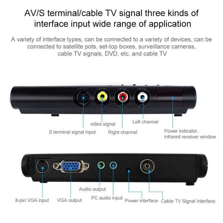 HD LCD TV-Box with Remote Control, TV (PAL-BG+PAL-DK)(Silver) - free shipping - PMC TechLife - Order now!