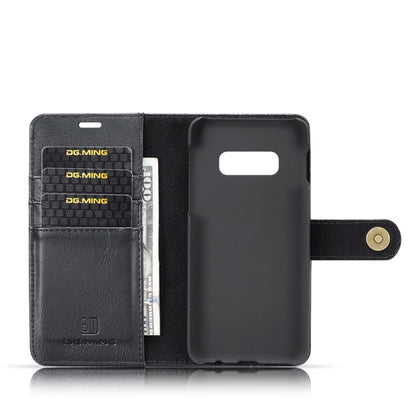 DG.MING Crazy Horse Texture Flip Detachable Magnetic Leather Case for Samsung Galaxy S10 E, with Holder & Card Slots & Wallet(Black) - Galaxy Phone Cases by DG.MING | Online Shopping South Africa | PMC Jewellery | Buy Now Pay Later Mobicred