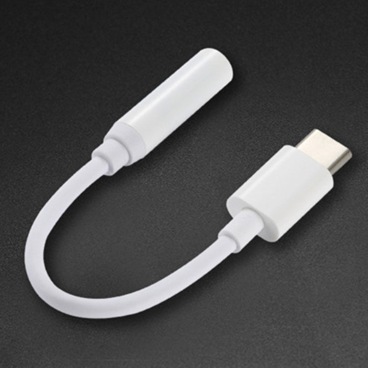 12.5cm USB-C / Type-C Male to 3.5mm Audio Female Adapter Converter(White) - free shipping - PMC TechLife - Order now!