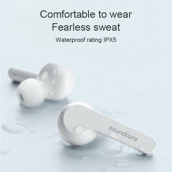 ANKER soundcore TWS Bluetooth 5.0 Binaural Wireless Bluetooth Earphone with Charging Box(White) - TWS Earphone by ANKER | Online Shopping South Africa | PMC Jewellery | Buy Now Pay Later Mobicred