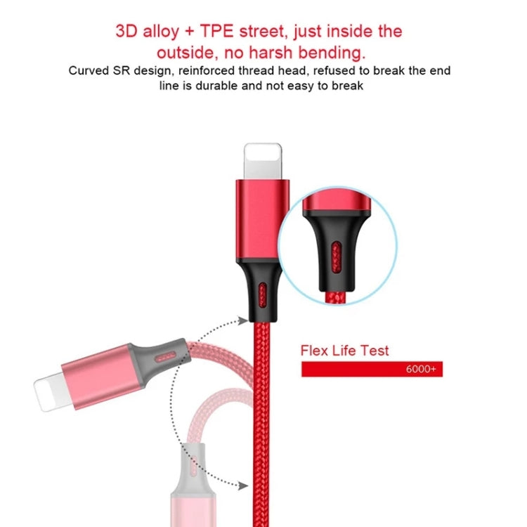 For iPhone / Apple Watch 2 In 1 8 Pin + Magnetic Charging Base Multi-function Charging Cable, Length: 1m(Red) - Multifunction Cable by PMC Jewellery | Online Shopping South Africa | PMC Jewellery