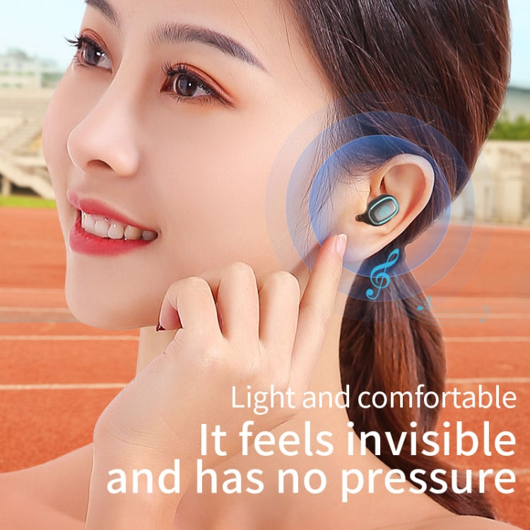 C1 Bluetooth 5.0 TWS Circular Chimney Touch Digital Display True Wireless Bluetooth Earphone with Charging Box(Black) - TWS Earphone by PMC TechLife | Online Shopping South Africa | PMC TechLife