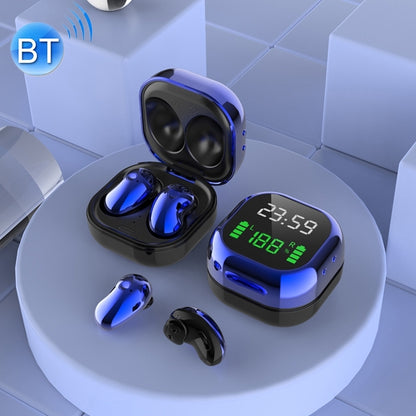 S6 Plus Bluetooth 5.0 TWS Touch Digital Display Mini Clock True Wireless Bluetooth Earphone with Charging Box(Blue) - TWS Earphone by PMC Jewellery | Online Shopping South Africa | PMC Jewellery