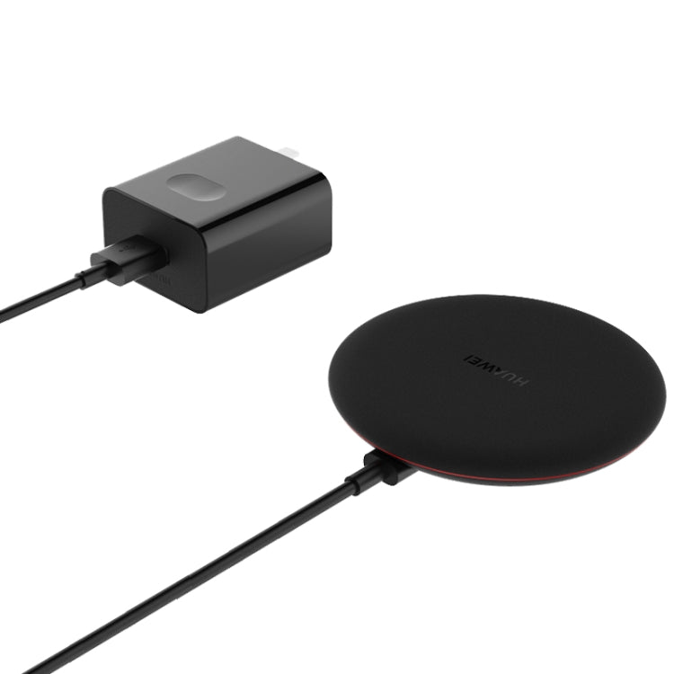 Huawei 15W Max Qi Standard Intelligent Fast Wireless Charger with 5A Cable and 10V / 4A Charging Plug(Black) - Wireless Charger by Huawei | Online Shopping South Africa | PMC Jewellery | Buy Now Pay Later Mobicred