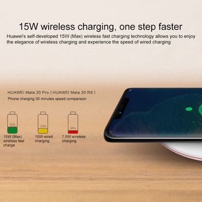 Huawei 15W Max Qi Standard Intelligent Fast Wireless Charger with 5A Cable and 10V / 4A Charging Plug(Black) - Wireless Charger by Huawei | Online Shopping South Africa | PMC Jewellery | Buy Now Pay Later Mobicred