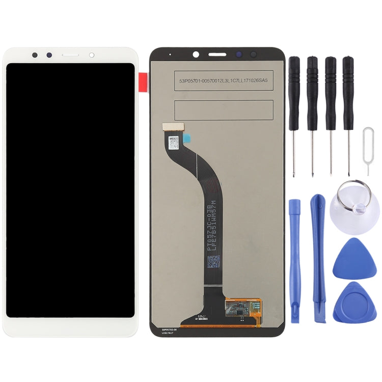 TFT LCD Screen for Xiaomi Redmi 5 with Digitizer Full Assembly(White) - free shipping - PMC TechLife - Order now!