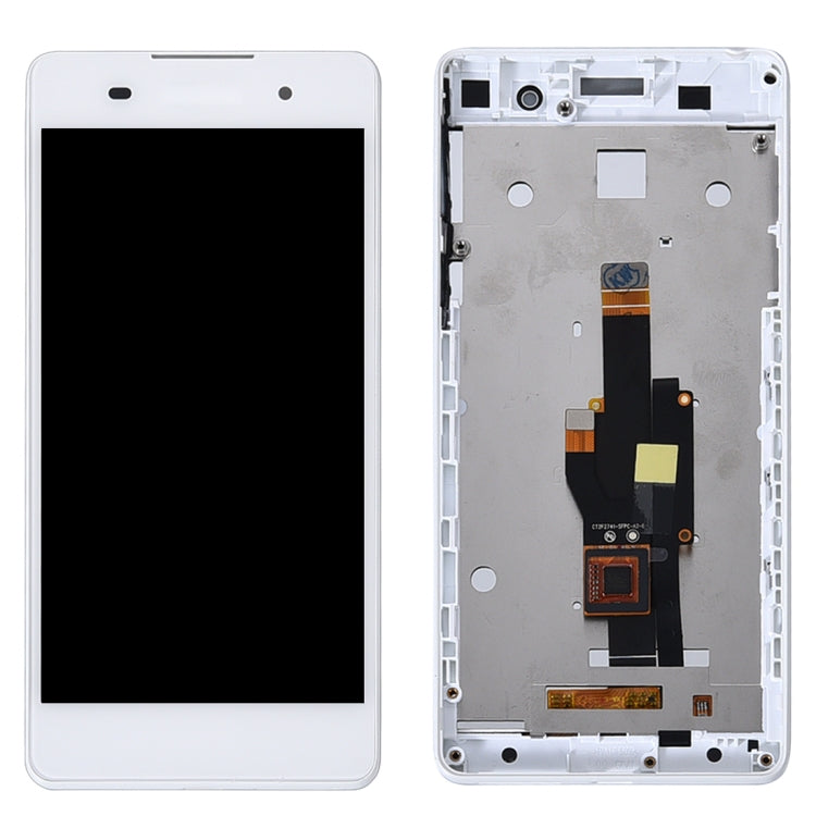 OEM LCD Screen for Sony Xperia E5 F3311 F3313 Digitizer Full Assembly with Frame(White) - free shipping - PMC TechLife - Order now!