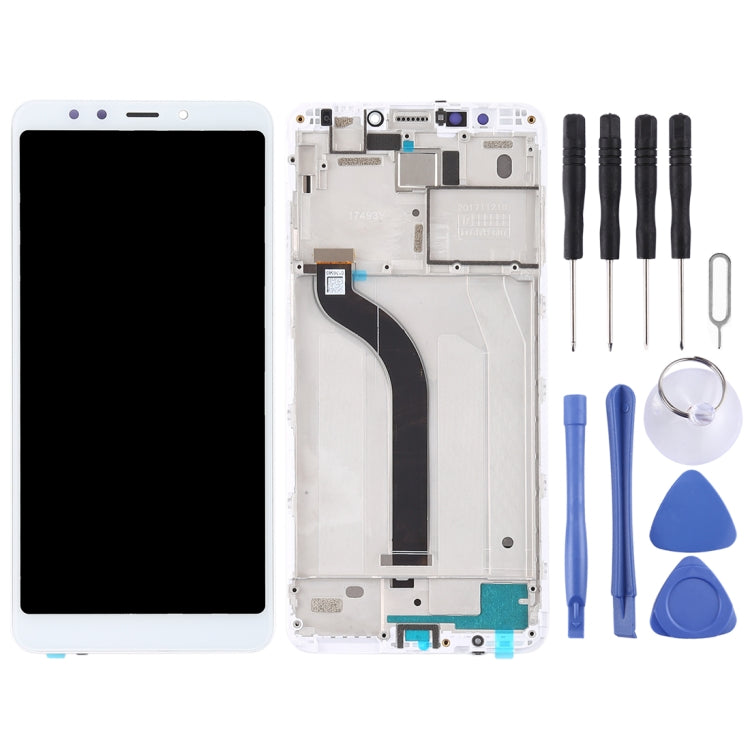 TFT LCD Screen for Xiaomi Redmi 5 Digitizer Full Assembly with Frame(White) - free shipping - PMC TechLife - Order now!
