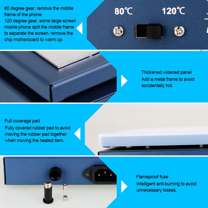 Kaisi K-816 Constant Temperature Heating Plate LCD Screen Open Separator Desoldering Station With Silicone Pad, EU Plug - Repair Platform by Kaisi | Online Shopping South Africa | PMC Jewellery