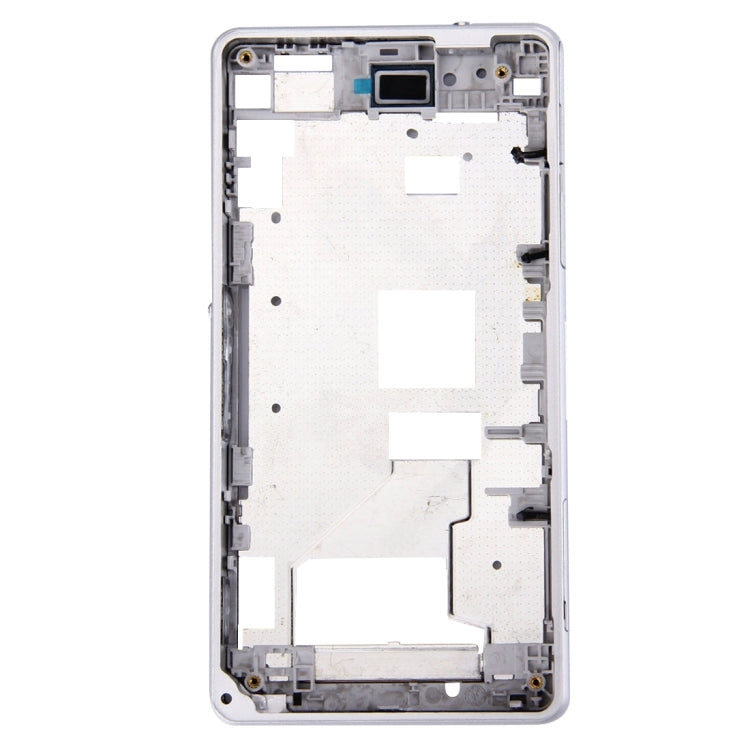Front Housing LCD Frame Bezel for Sony Xperia Z1 Compact / Mini(White) - Frame Bezel Plate by PMC TechLife | Online Shopping South Africa | PMC TechLife