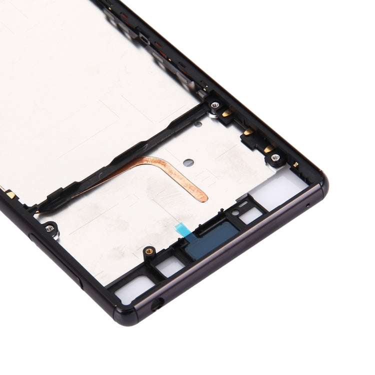 Front Housing LCD Frame Bezel for Sony Xperia Z3+ / Z4(Black) - Frame Bezel Plate by PMC TechLife | Online Shopping South Africa | PMC TechLife