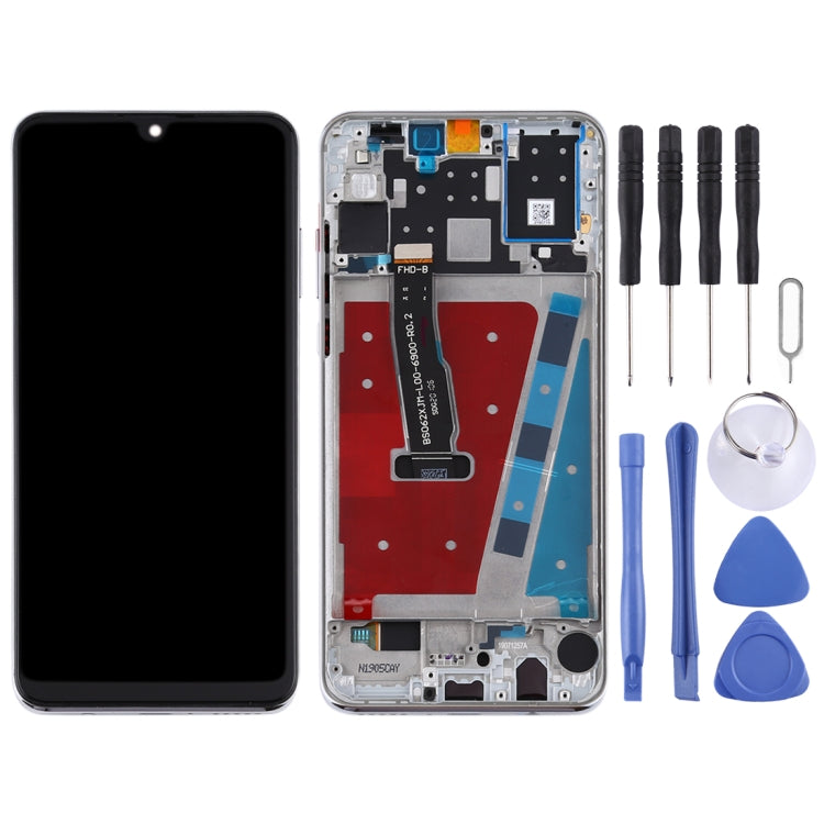 OEM LCD Screen for Huawei P30 Lite / Nova 4e (RAM 6G / High Version) Digitizer Full Assembly with Frame (White) - free shipping - PMC TechLife - Order now!