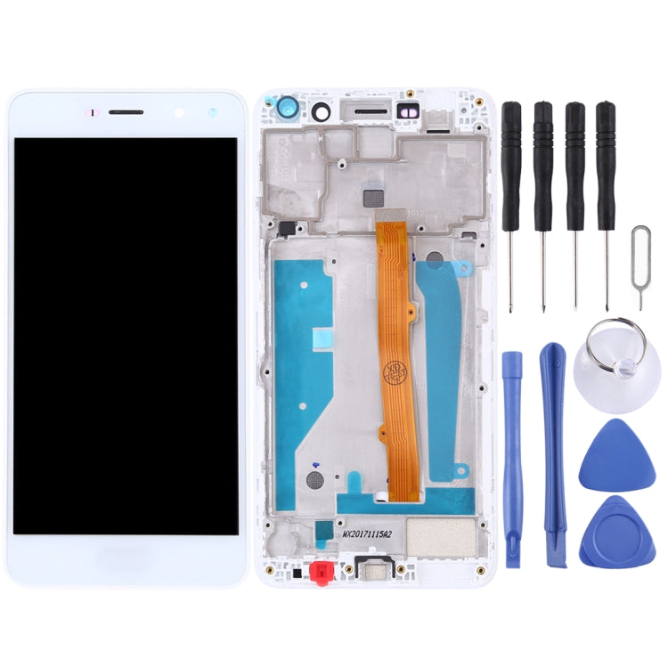 OEM LCD Screen for Huawei Y5 (2017) Digitizer Full Assembly with Frame (White) - free shipping - PMC TechLife - Order now!