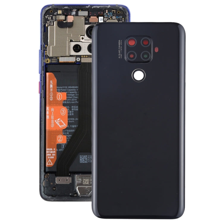 Original Battery Back Cover with Camera Lens for Huawei Mate 30 Lite(Black) - Back Cover by PMC TechLife | Online Shopping South Africa | PMC TechLife