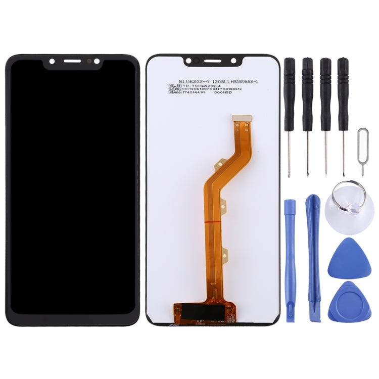 TFT LCD Screen for Tecno Spark 3 KB7 with Digitizer Full Assembly (Black) - free shipping - PMC TechLife - Order now!
