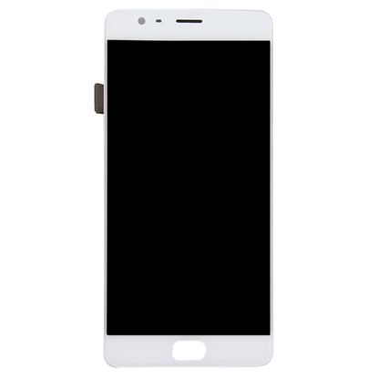 For OnePlus 3T Digitizer Full Assembly with Frame OEM LCD Screen (White) - LCD Screen by PMC Jewellery | Online Shopping South Africa | PMC Jewellery