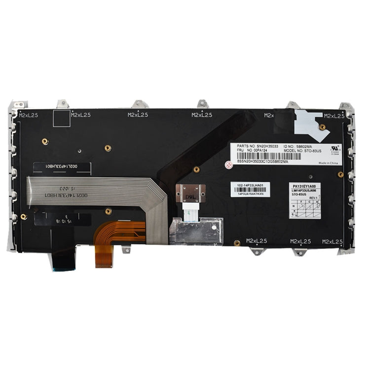US Version Keyboard for Lenovo IBM ThinkPad Yoga 260 12.5 Inch - Replacement Keyboards by PMC TechLife | Online Shopping South Africa | PMC TechLife