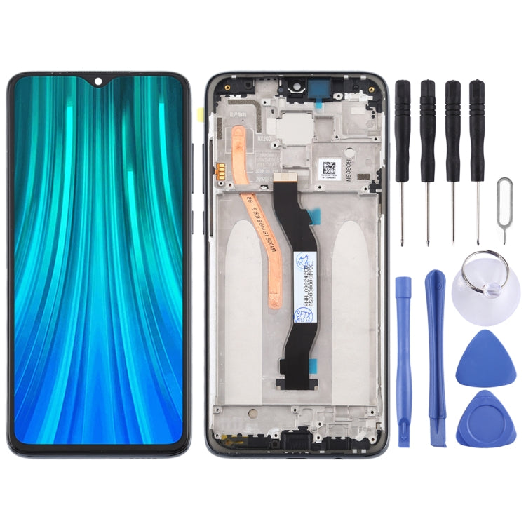TFT LCD Screen for Xiaomi Redmi Note 8 Pro Digitizer Full Assembly with Frame (Double SIM Card Version)(Black) - free shipping - PMC TechLife - Order now!