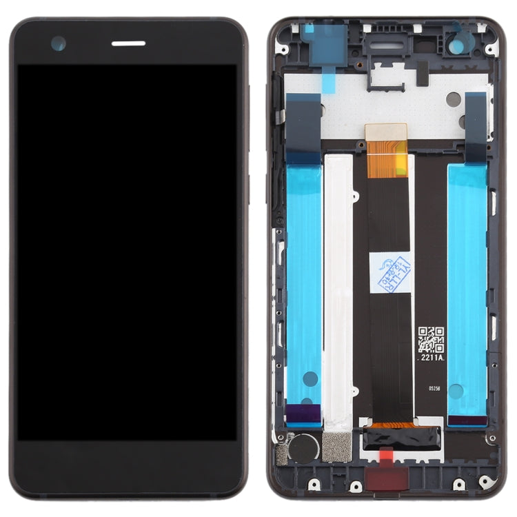 TFT LCD Screen for Nokia 2 N2 TA-1007 TA-1029 TA-1023 TA-1035 TA-1011 Digitizer Full Assembly with Frame & Side Keys (Black) - LCD Screen by PMC Jewellery | Online Shopping South Africa | PMC Jewellery