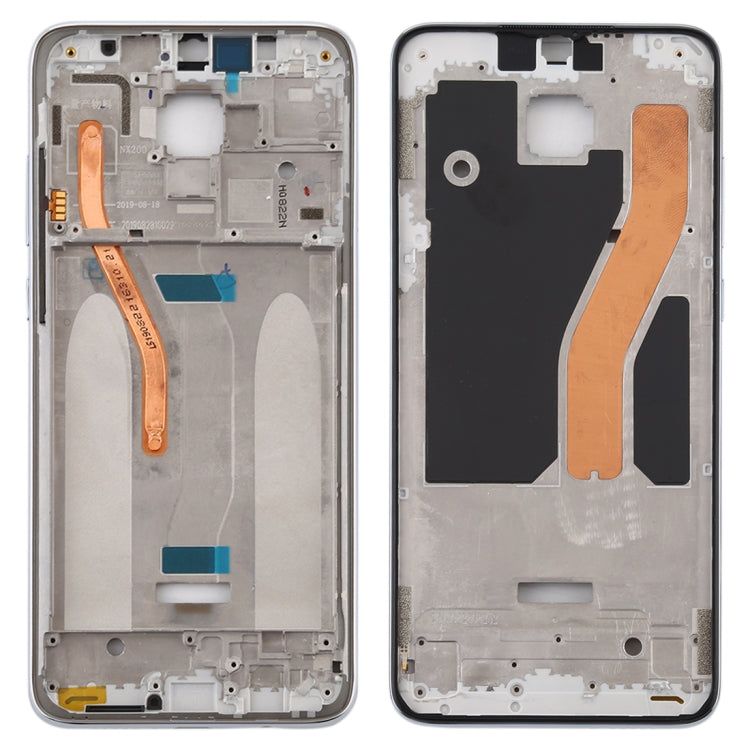 Front Housing LCD Frame Bezel Plate for Xiaomi Redmi Note 8 Pro (Double SIM Version)(White) - Frame Bezel Plate by PMC TechLife | Online Shopping South Africa | PMC TechLife